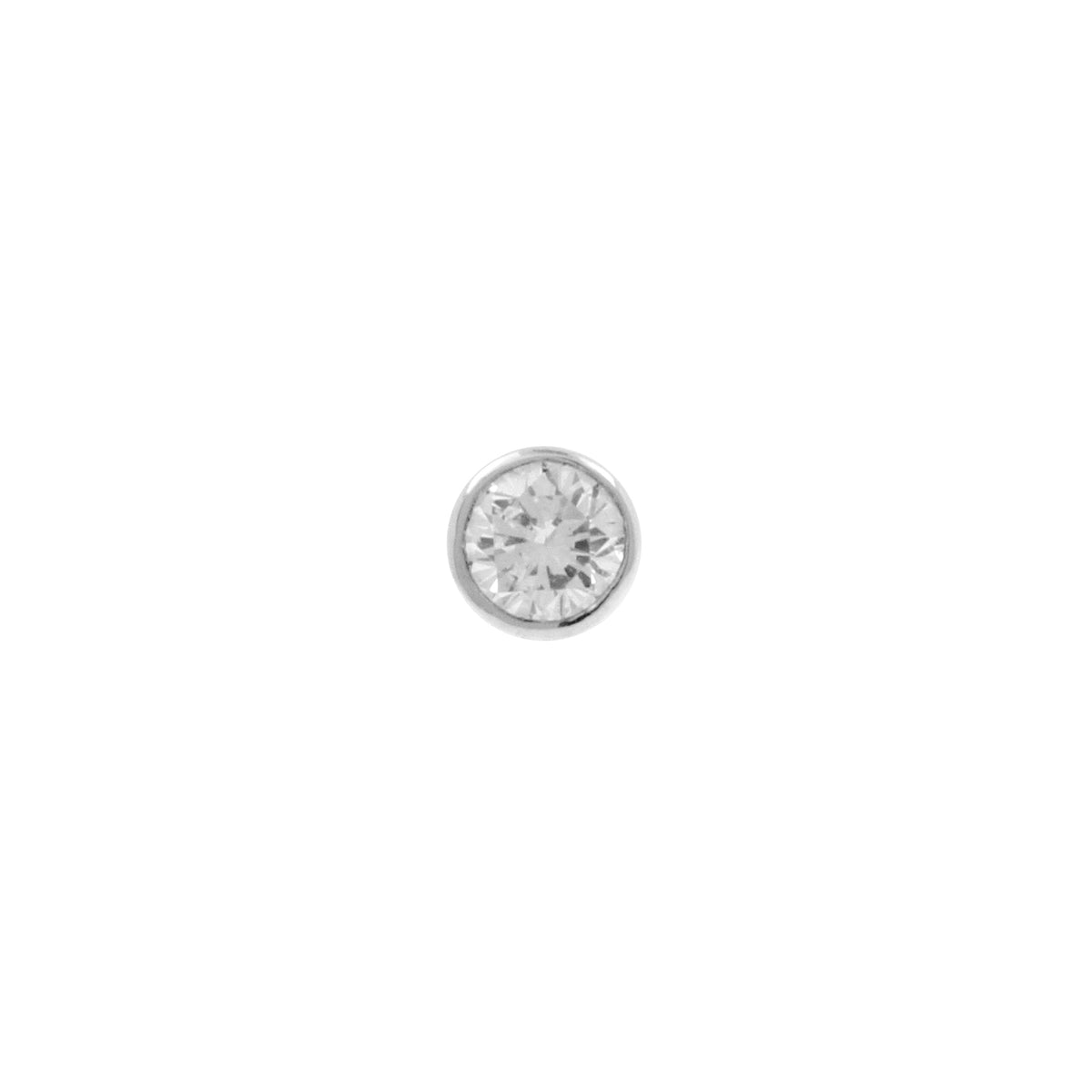 Platina Disc Met Diamant