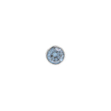 Platin Disc mit blauem Diamanten