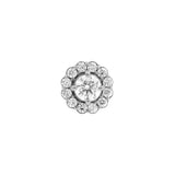 Nickelfreier Stahl – Zirkonia Large Disc – Silber