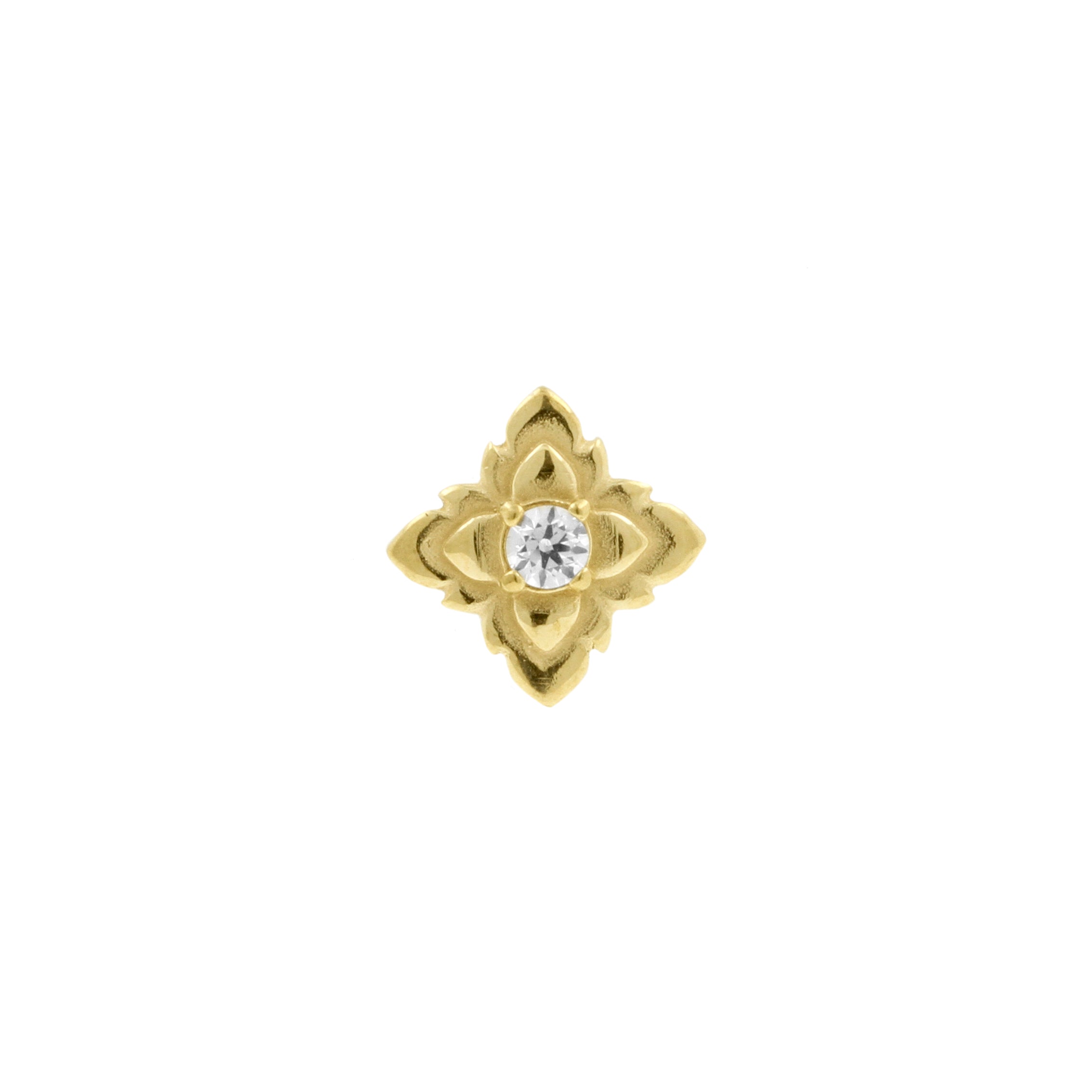 Nickel-Free Stainless Steel - Zirconia Vintage Star - Gold