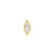 Nickel-Free Stainless Steel - Zirconia Vintage Marquise - Gold