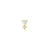 Nickel-Free Stainless Steel - Zirconia Double Triangle - Gold