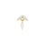 Nickel-Free Stainless Steel - Zirconia Marquise Dangle - Gold