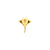 Surgical Steel Ray Top - Gold