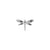 Surgical Steel Dragonfly Top - Silver