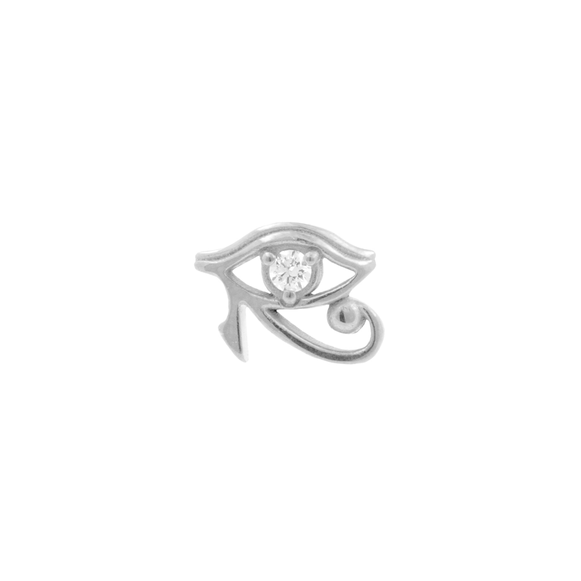 Surgical Steel Eye of Horus Top - Silver