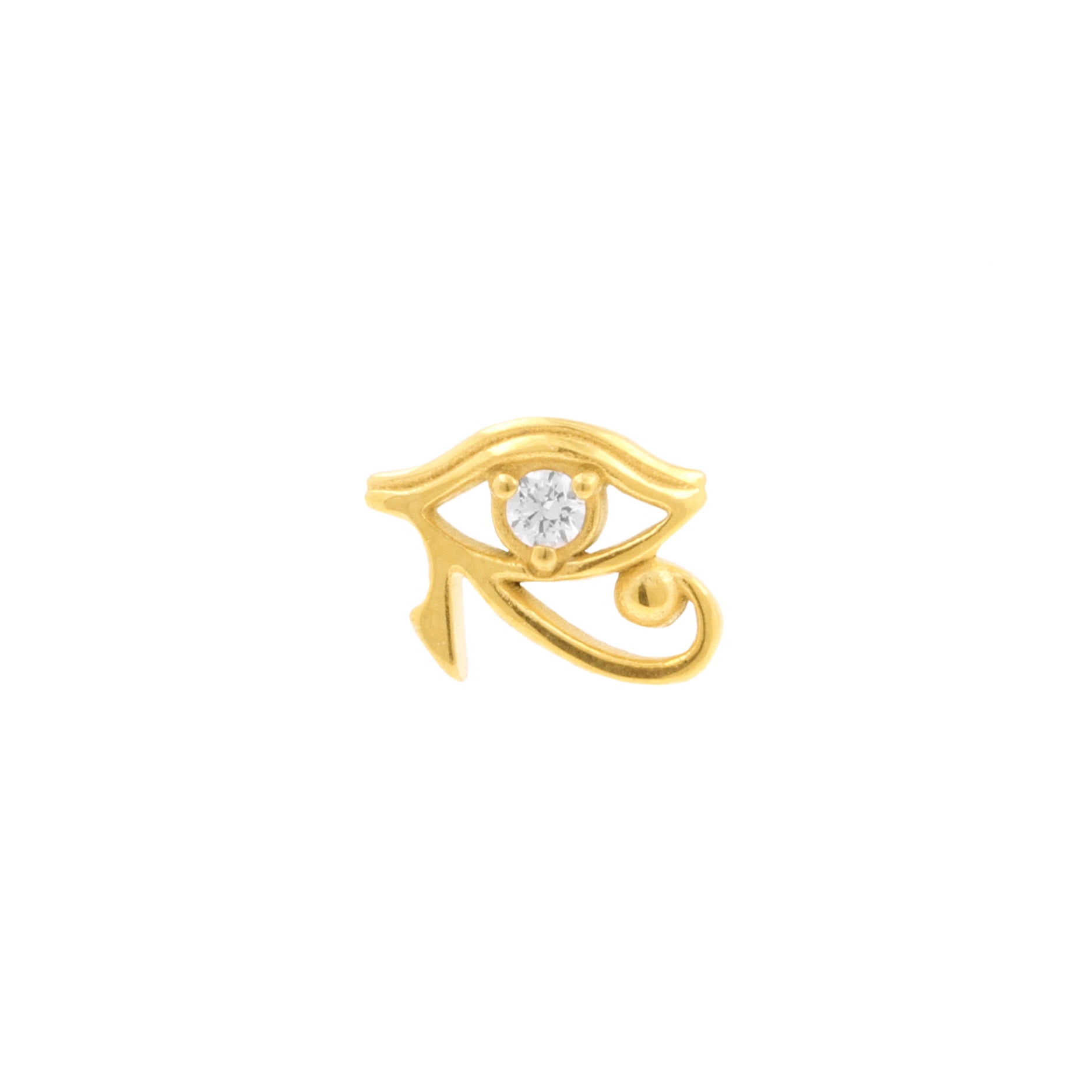Surgical Steel Eye of Horus Top - Gold