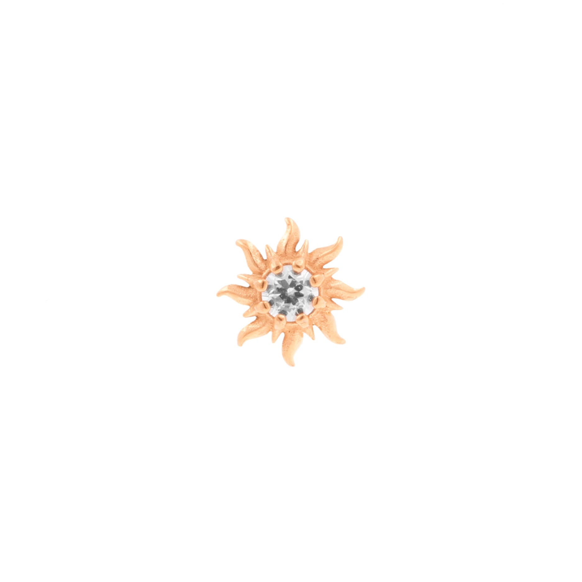 Surgical Steel Sun Top - Rose Gold
