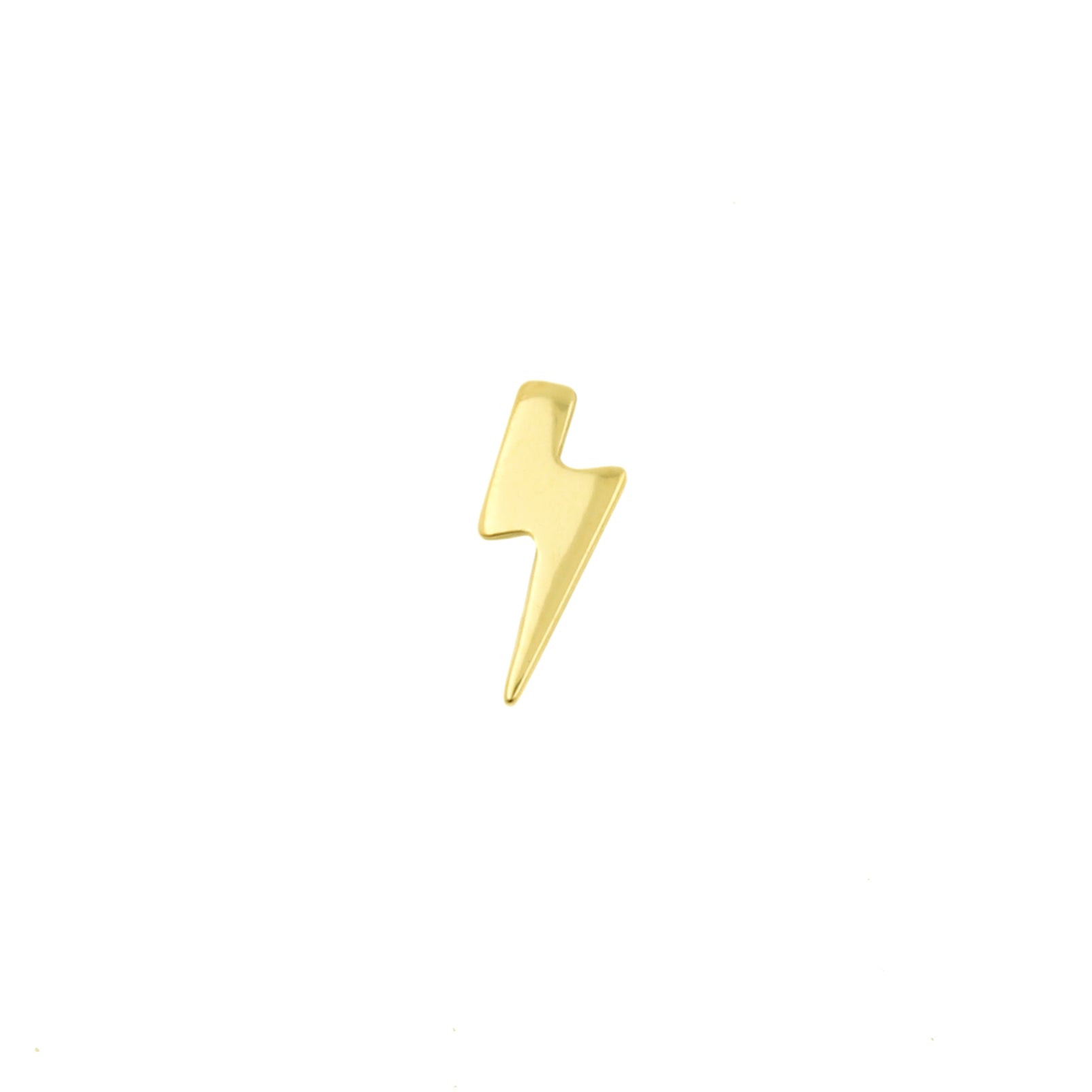 Titanium Threadless Top - Bliksem Links Goud