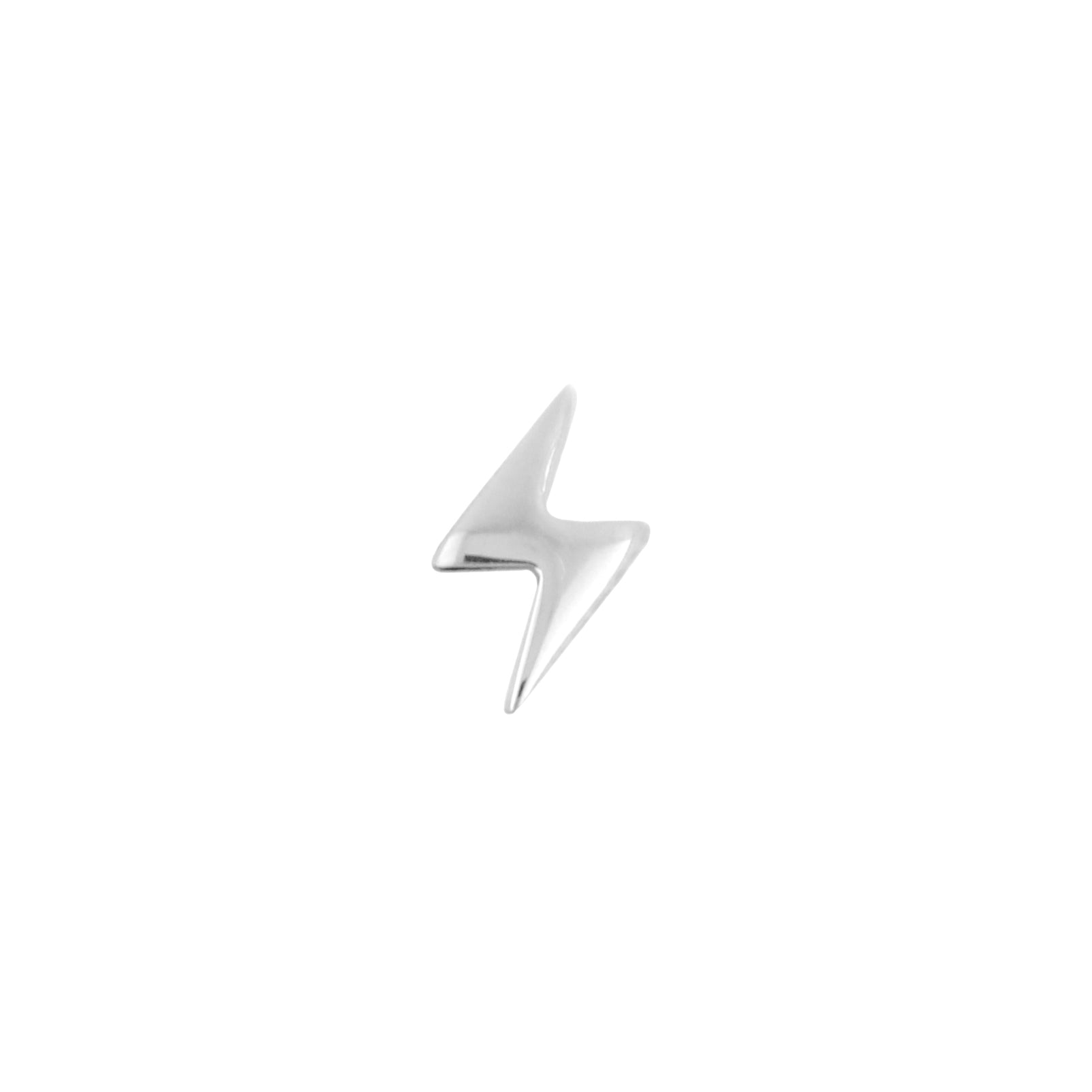 Titanium Threadless Top - Bliksem Rechts Zilver