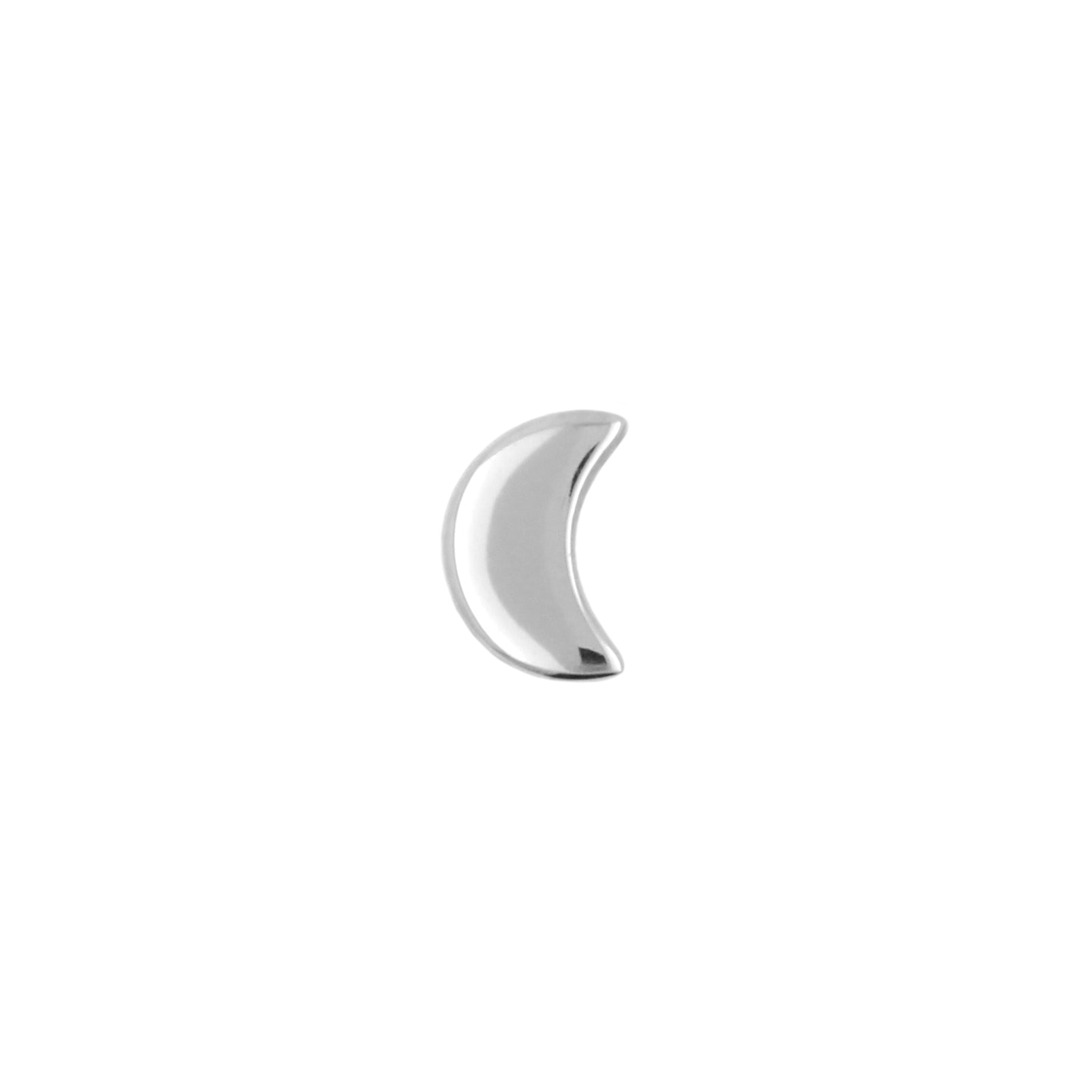 Titanium Threadless Top - Maan Zilver