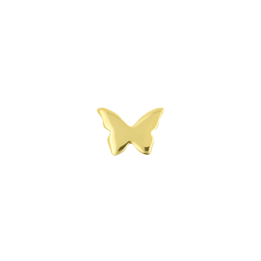 Titanium Threadless Top - Vlinder Goud
