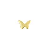 Titanium Threadless Top - Schmetterling Gold