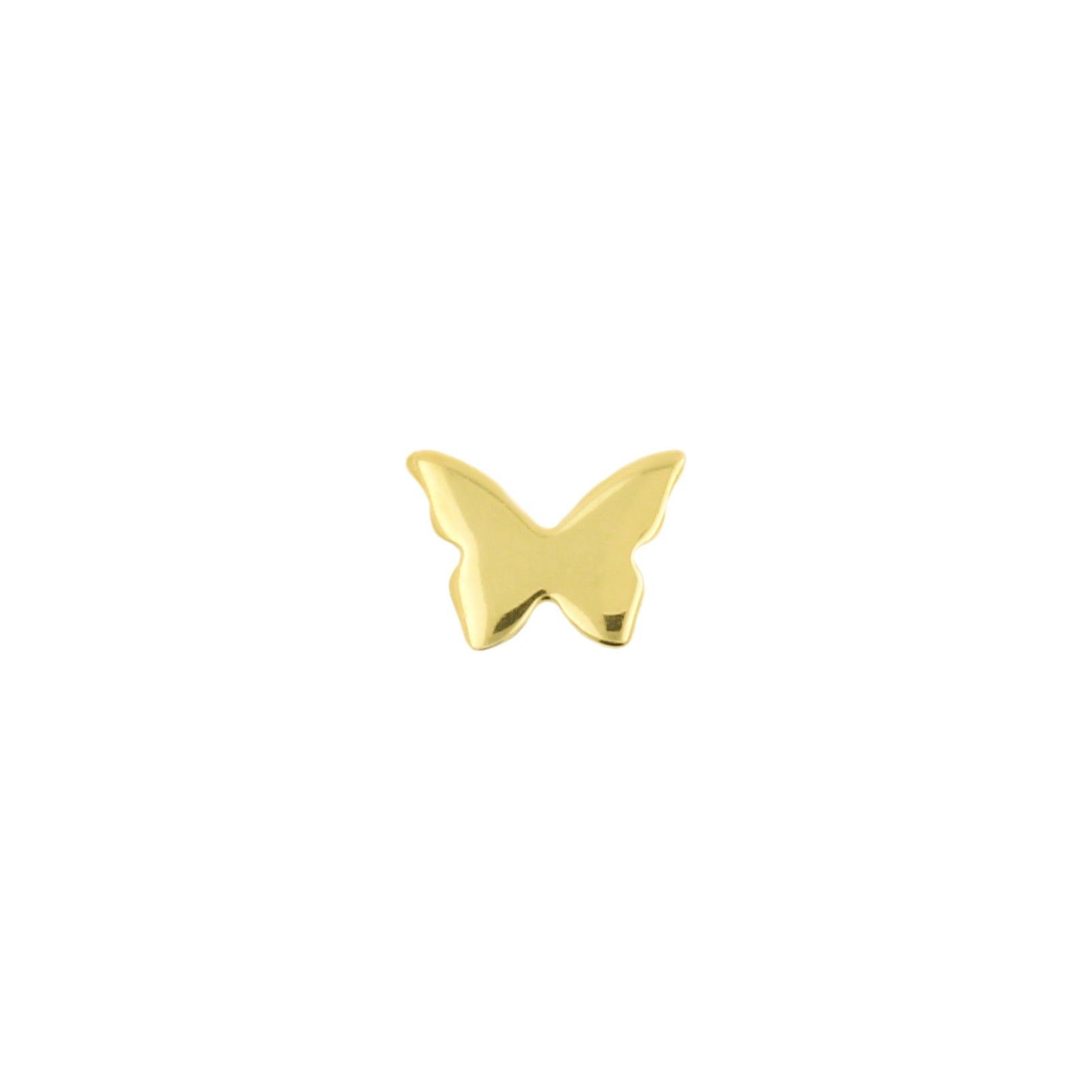 Titanium Threadless Top - Vlinder Goud