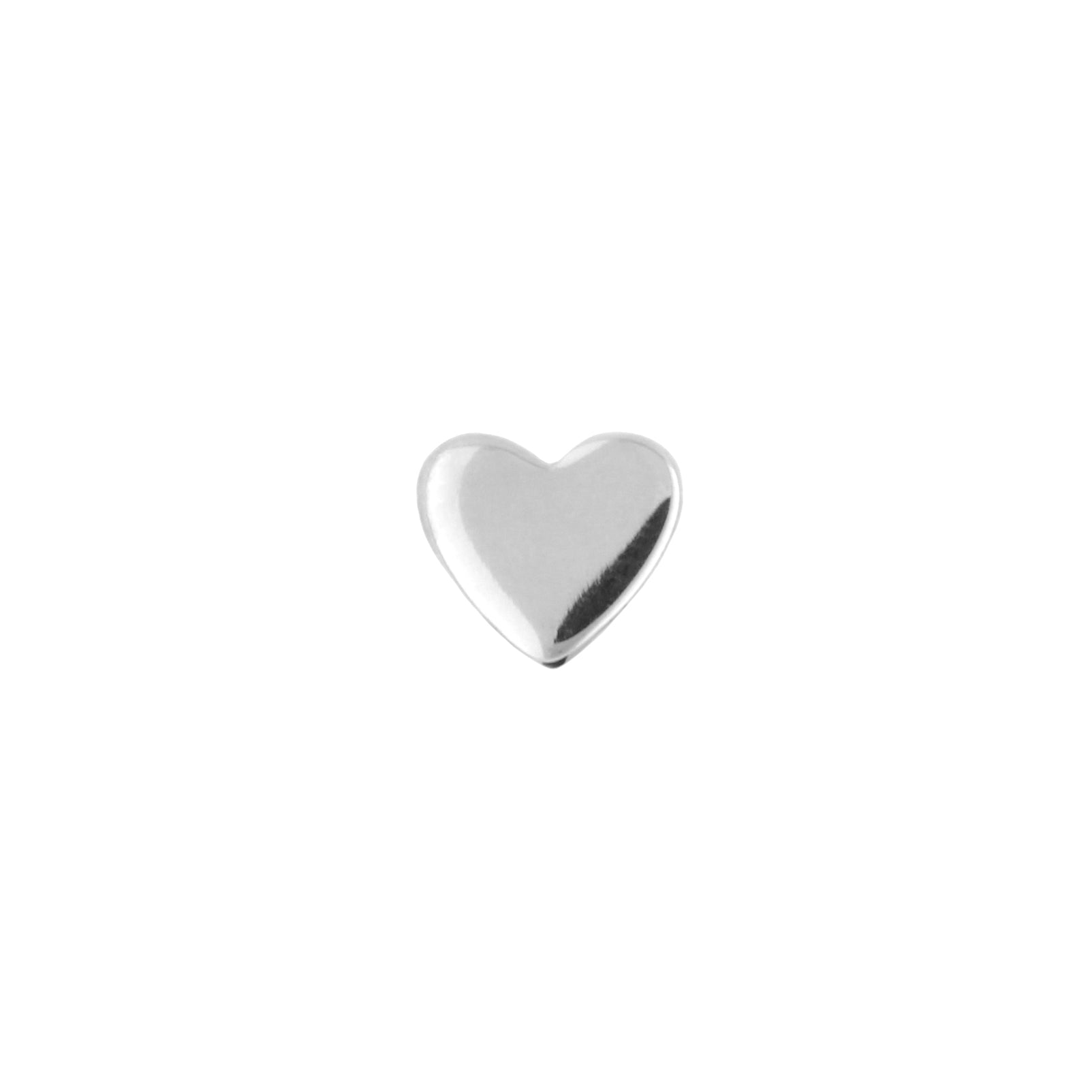 Titanium Threadless Top - Hartje Zilver