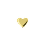 Titanium Fadenloser Aufsatz – Herz Gold