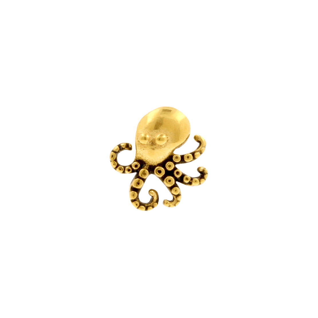 Nickelfreier Edelstahl Oktopus Gold