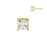 18 Karat Gold Zirkonia Anhänger Square