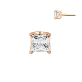 18 Karat Rotgold Zirkonia-Aufsatz Quadrat