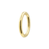 Ovaler Bauchnabel-Clicker aus 18 Karat Gold