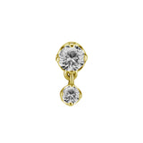 18 Karat Gold Zirkonia mit Anhänger Gold