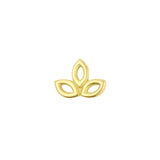 18 Karat Gold Blatt-Trio