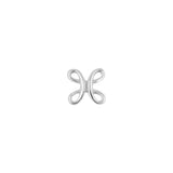 18 Karat Weißgold Bowen Knot