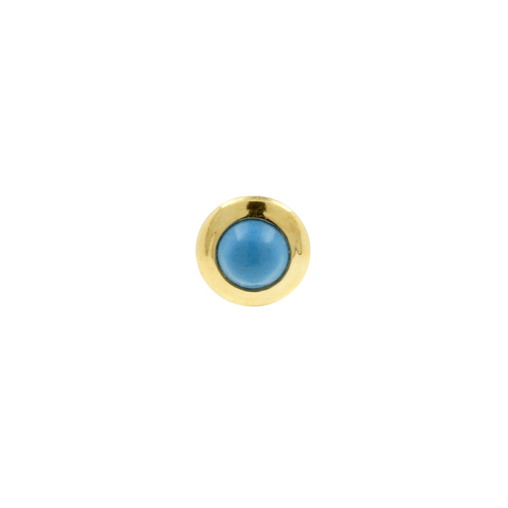 18 Karat Gold Top - Turquoise