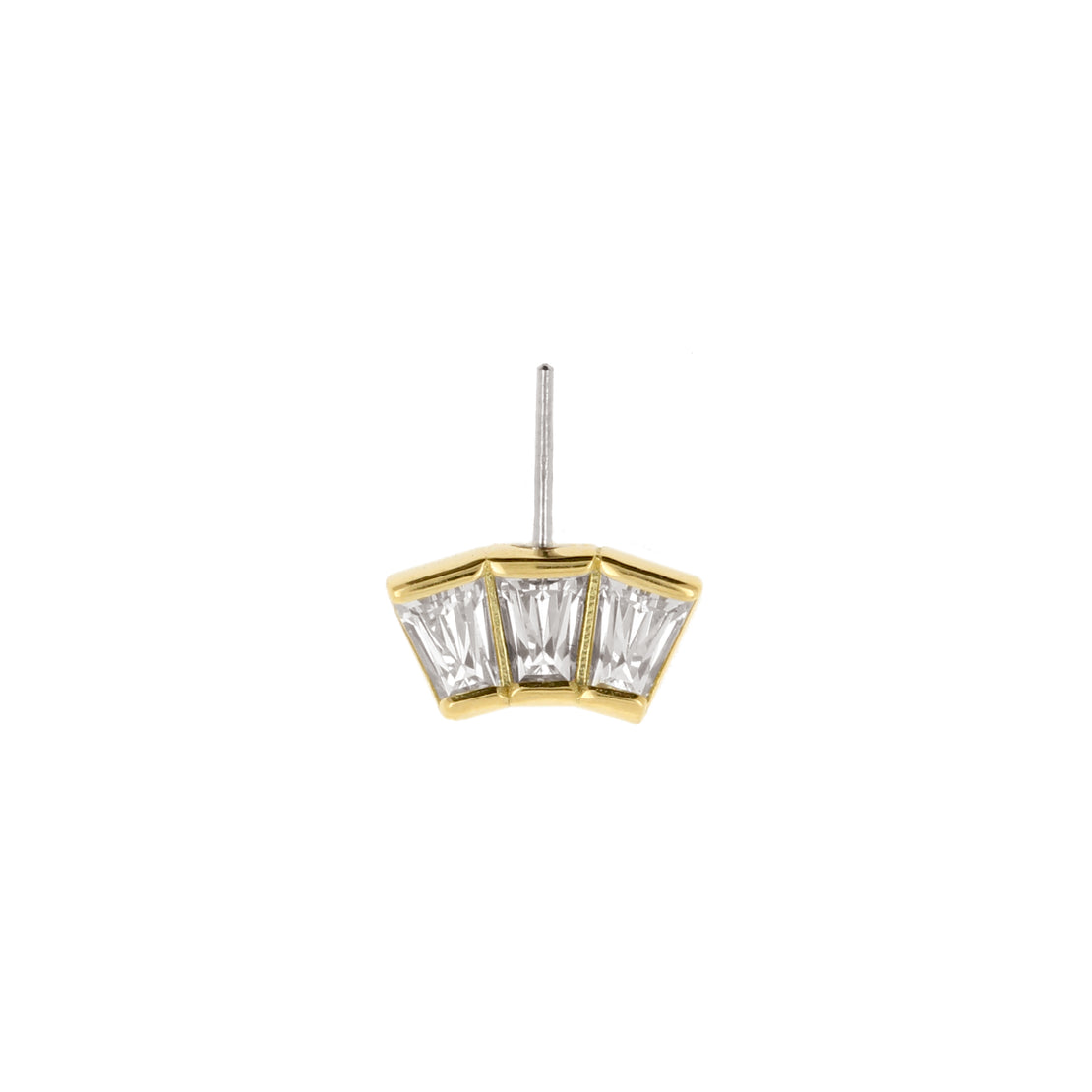 18 Karaats Goud Vertical Helix Trapezoid  Goud