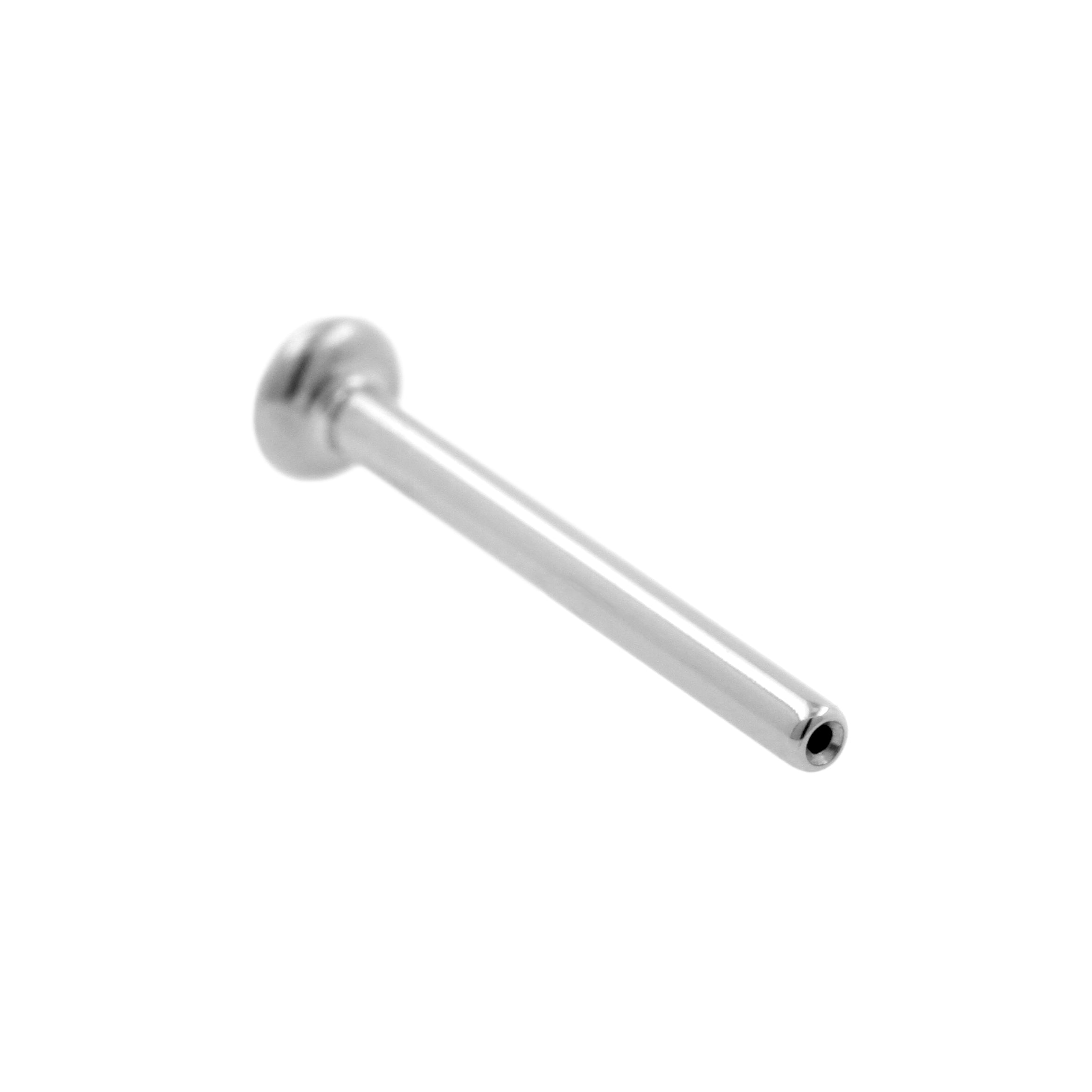 Titanium Flatback Stud Silver