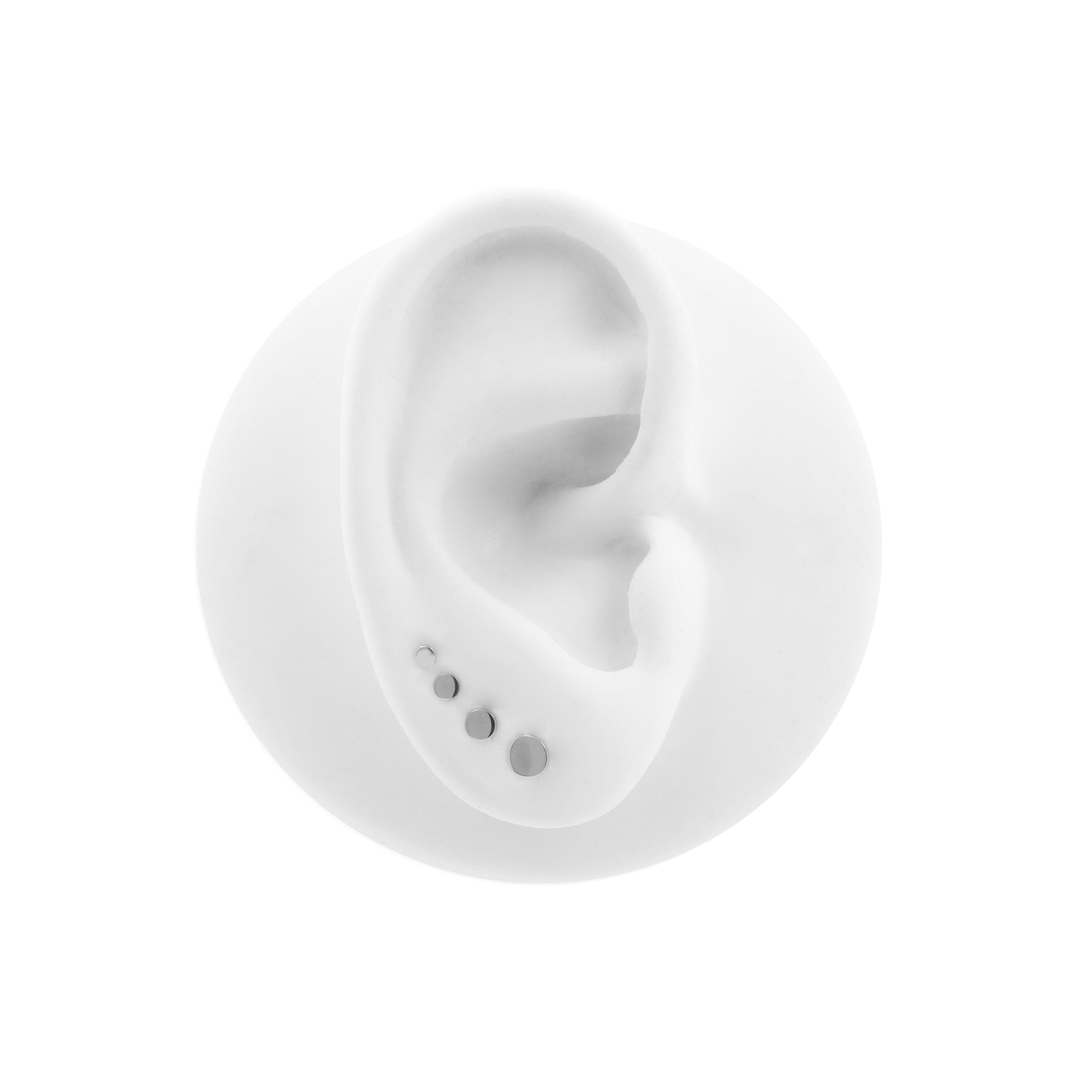 Titanium Flat Disc Silver