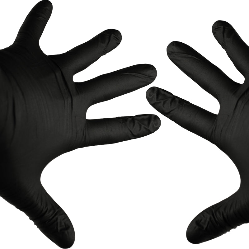 Nitril Zwarte Handschoenen Zwart