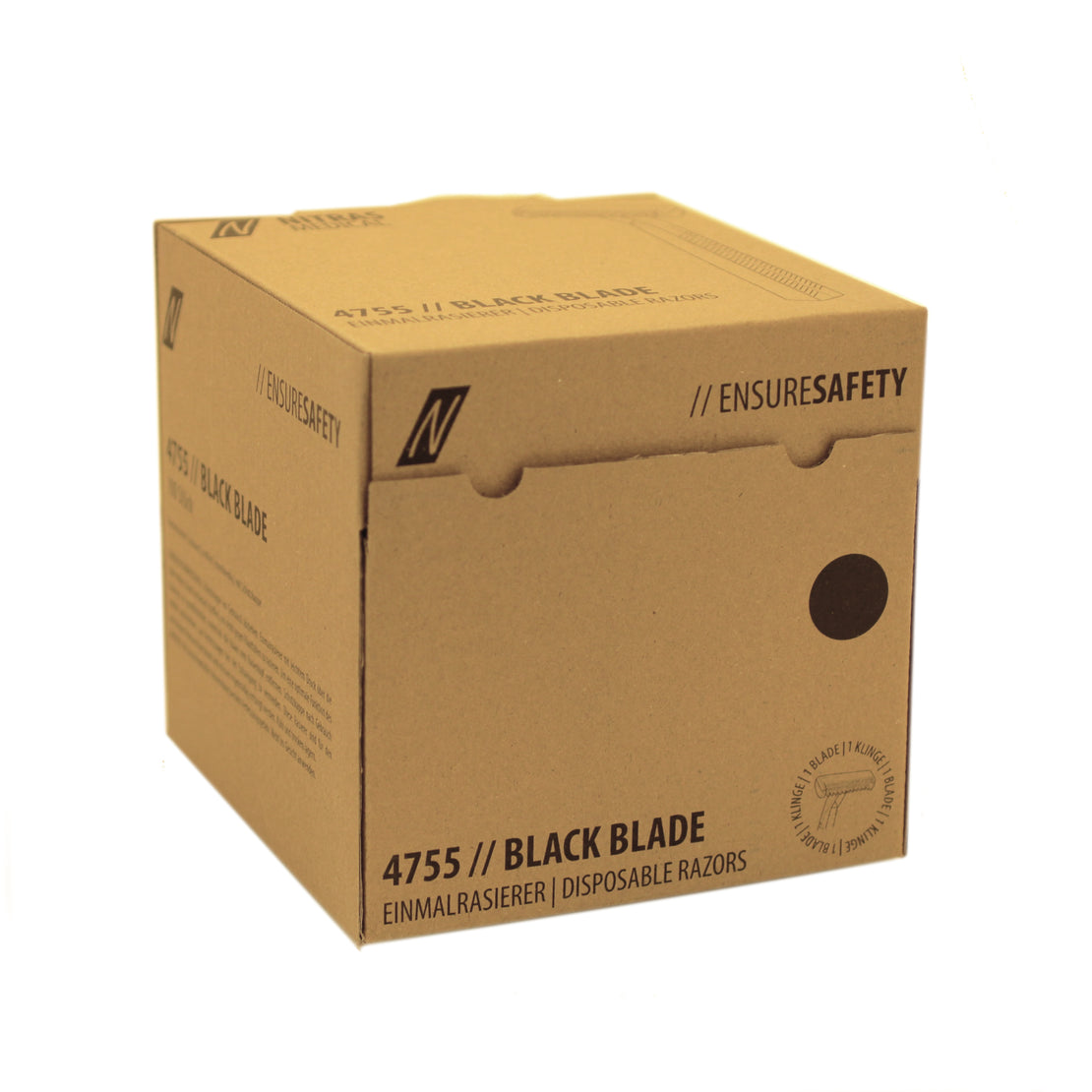 Black Razor Blade Black Blade - 100 Pieces