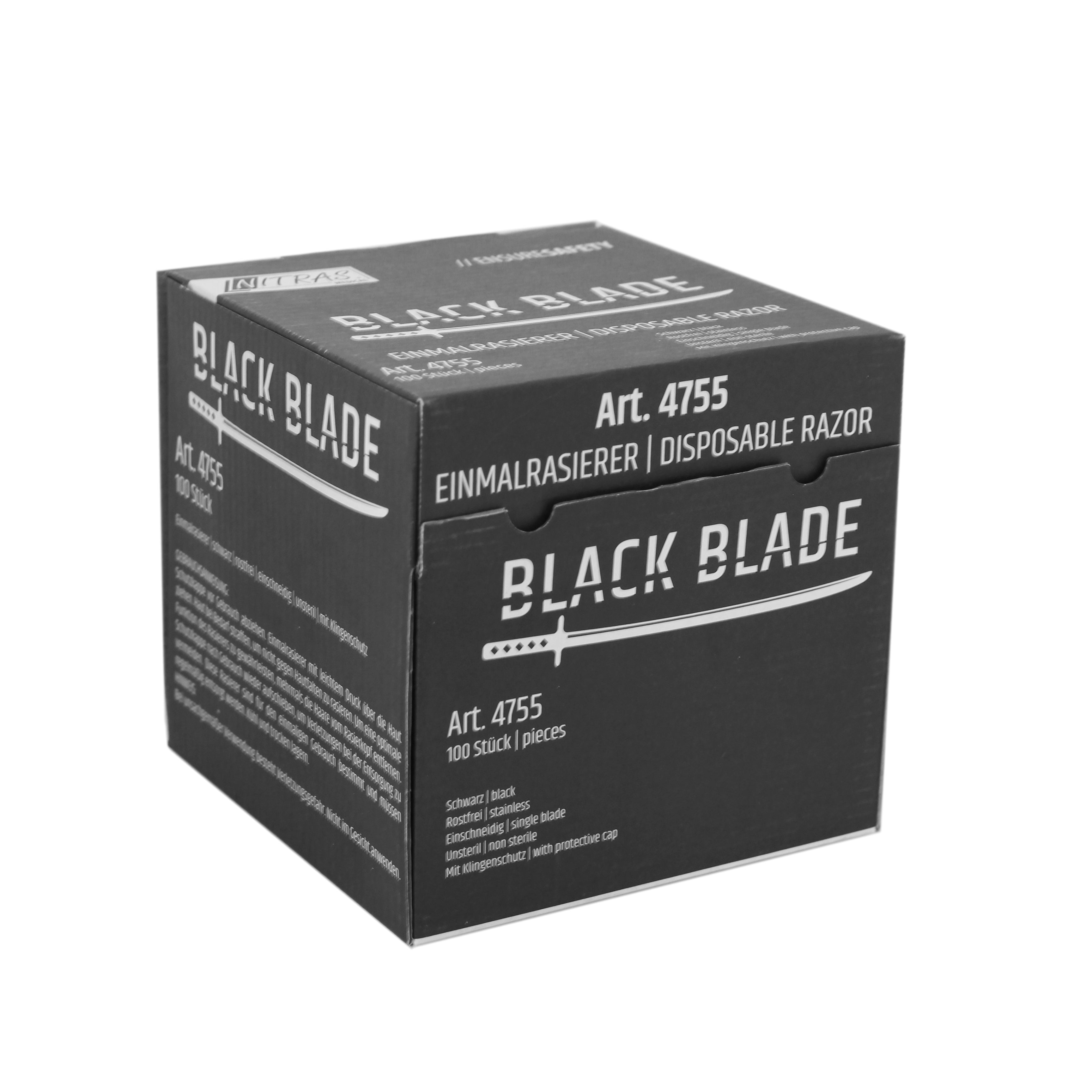 Black Razor Blade Black Blade - 100 Pieces