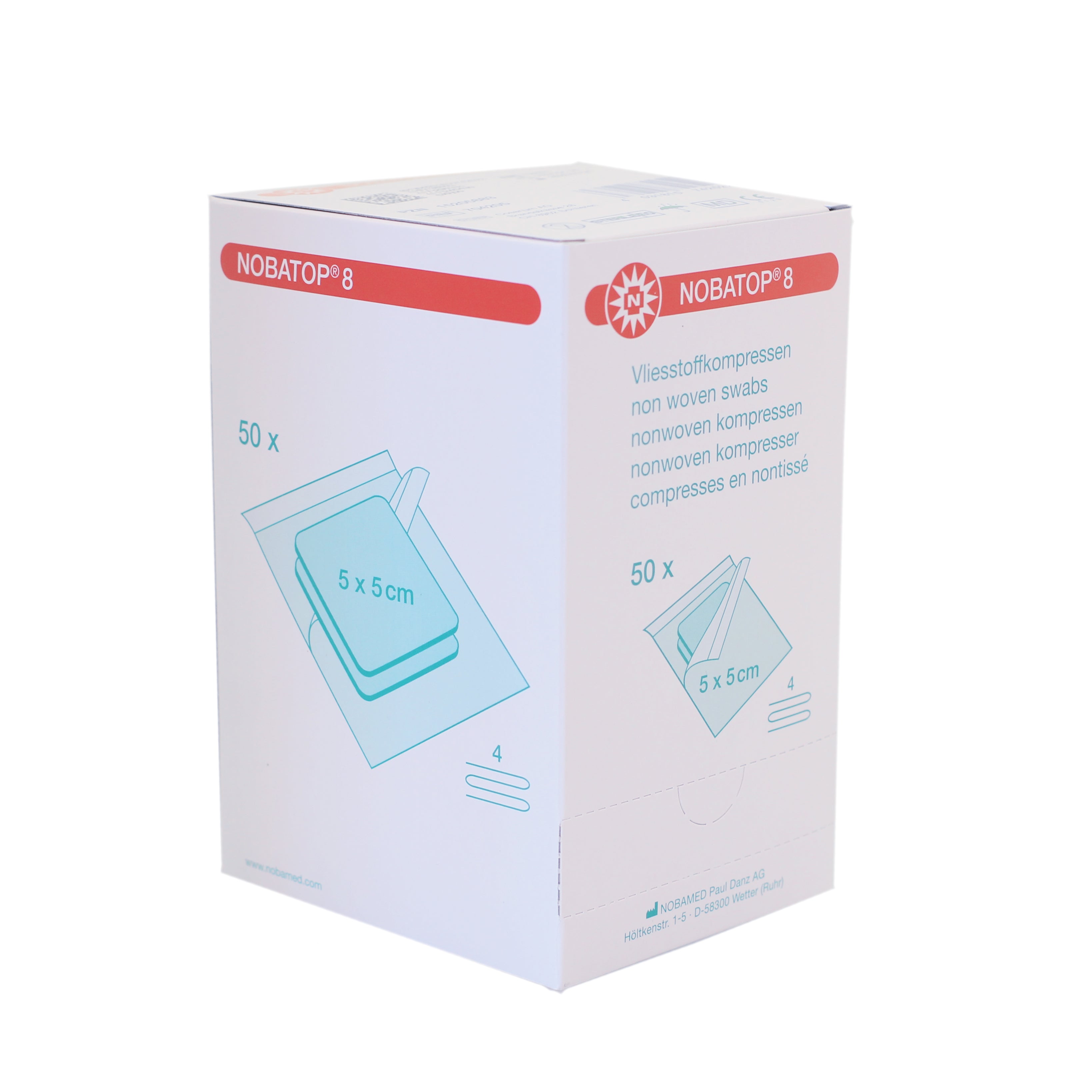 Nobatop Sterile Compressen - 5 x 5 cm