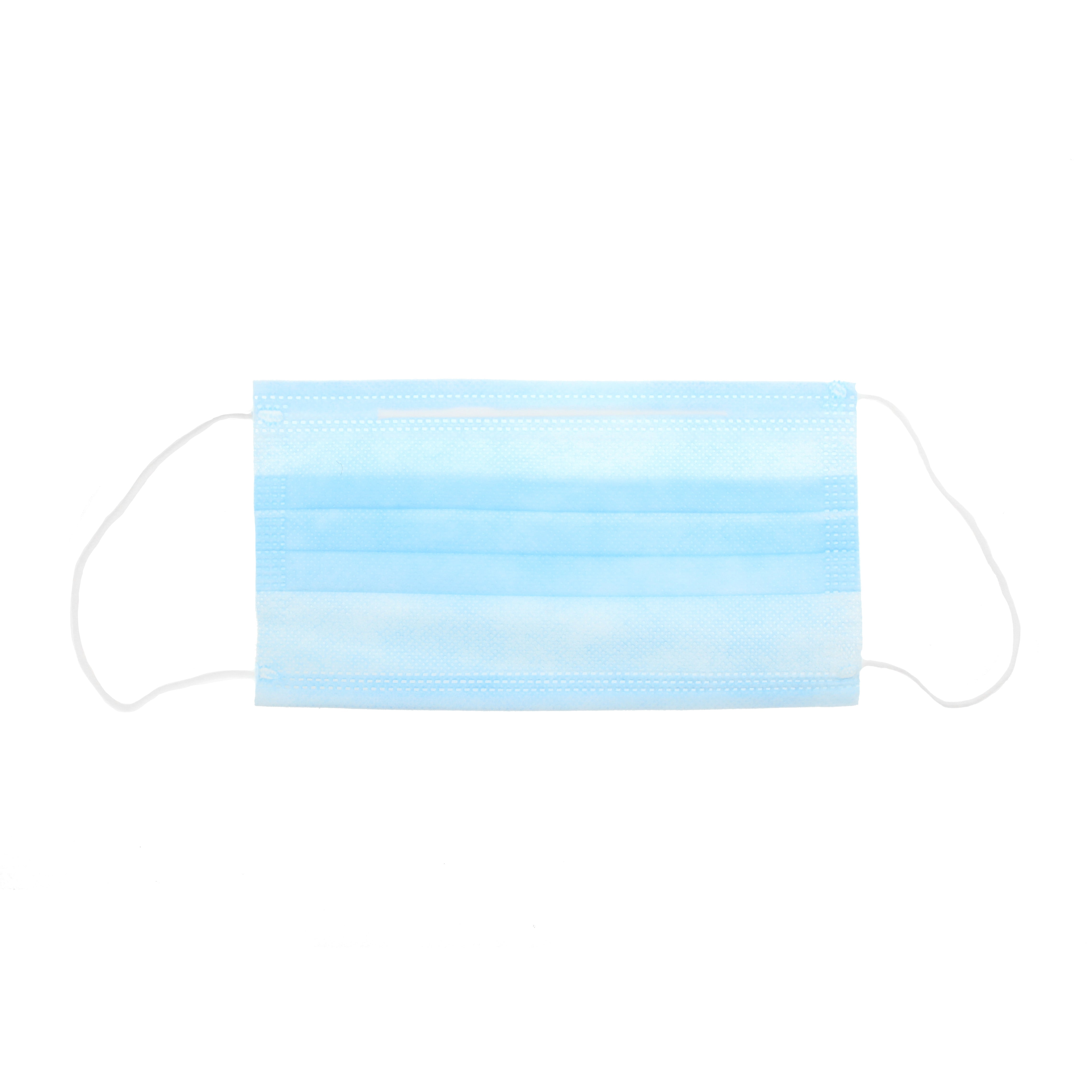 Mondmasker Blauw - 3 Laags Met Elastiek Blauw