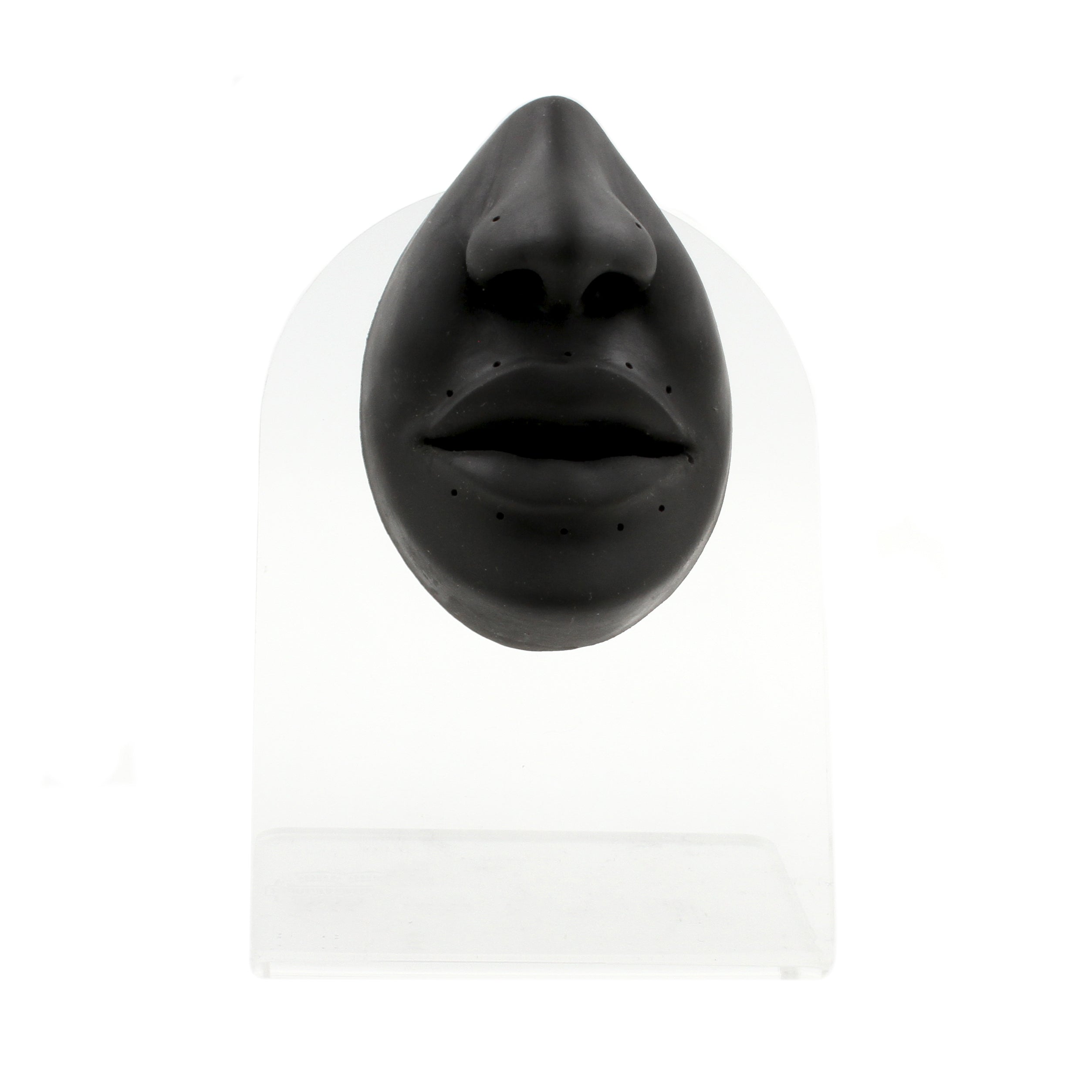 Silicone Silicone En Acryl Display - Lip En Neus Zwart