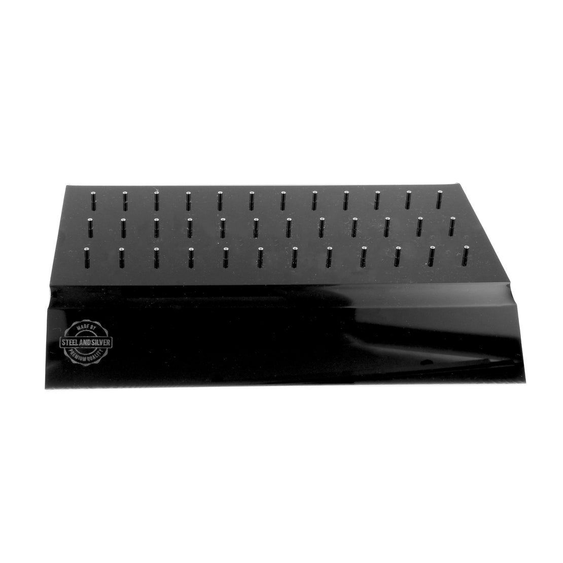 Acryl Piercing Display - Internally Threaded Zwart