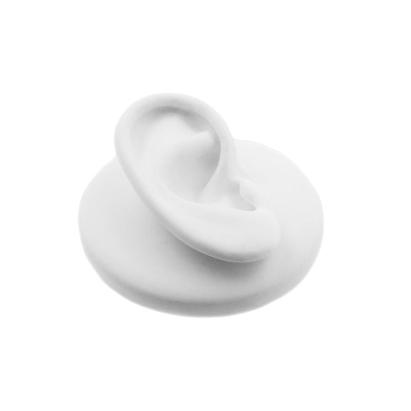 Silicone Silicone En Acryl Display - Oor Rechts Wit