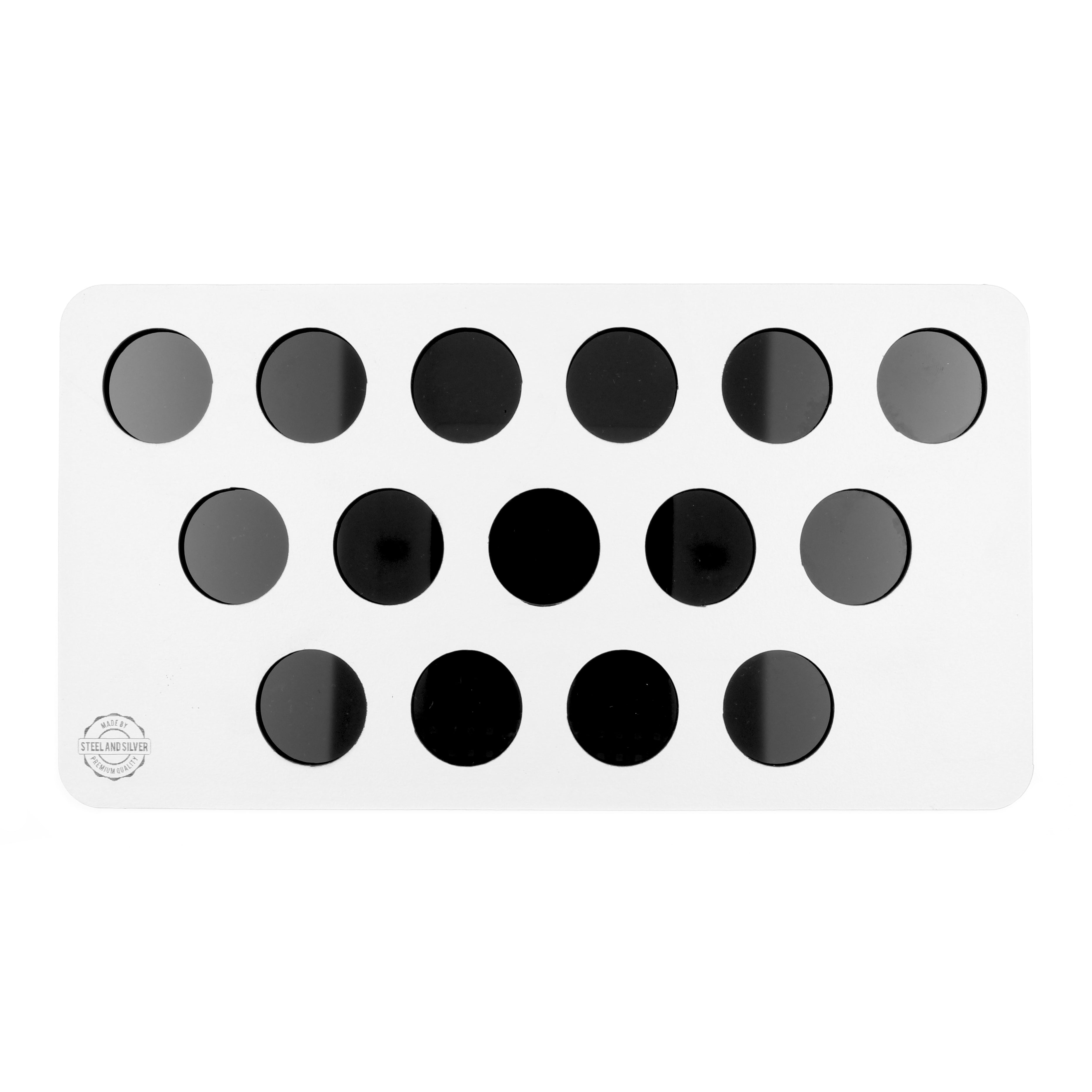 Acryl Acryl Display Voor 15 Ringen Licht Grijs