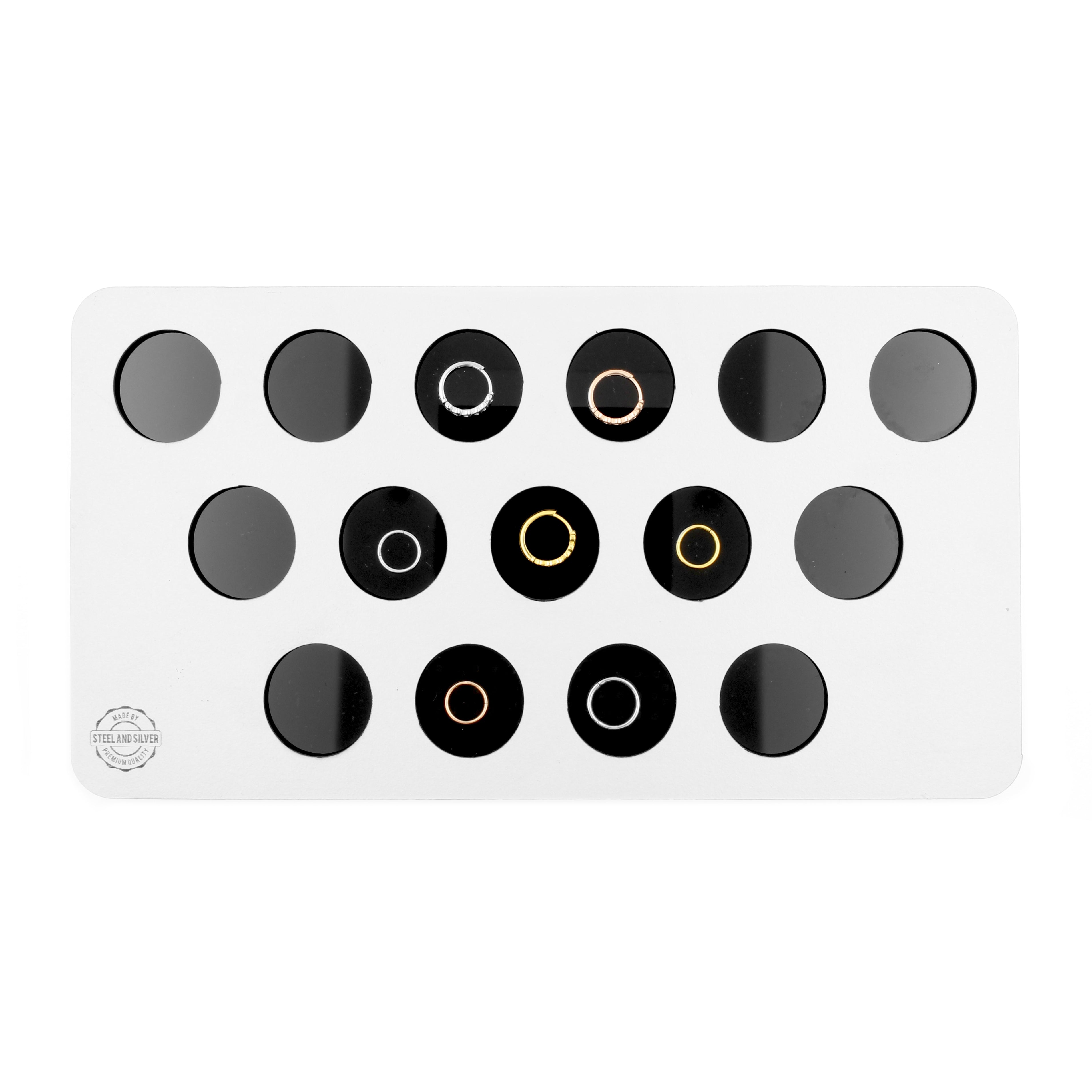 Acryl Acryl Display Voor 15 Ringen Licht Grijs