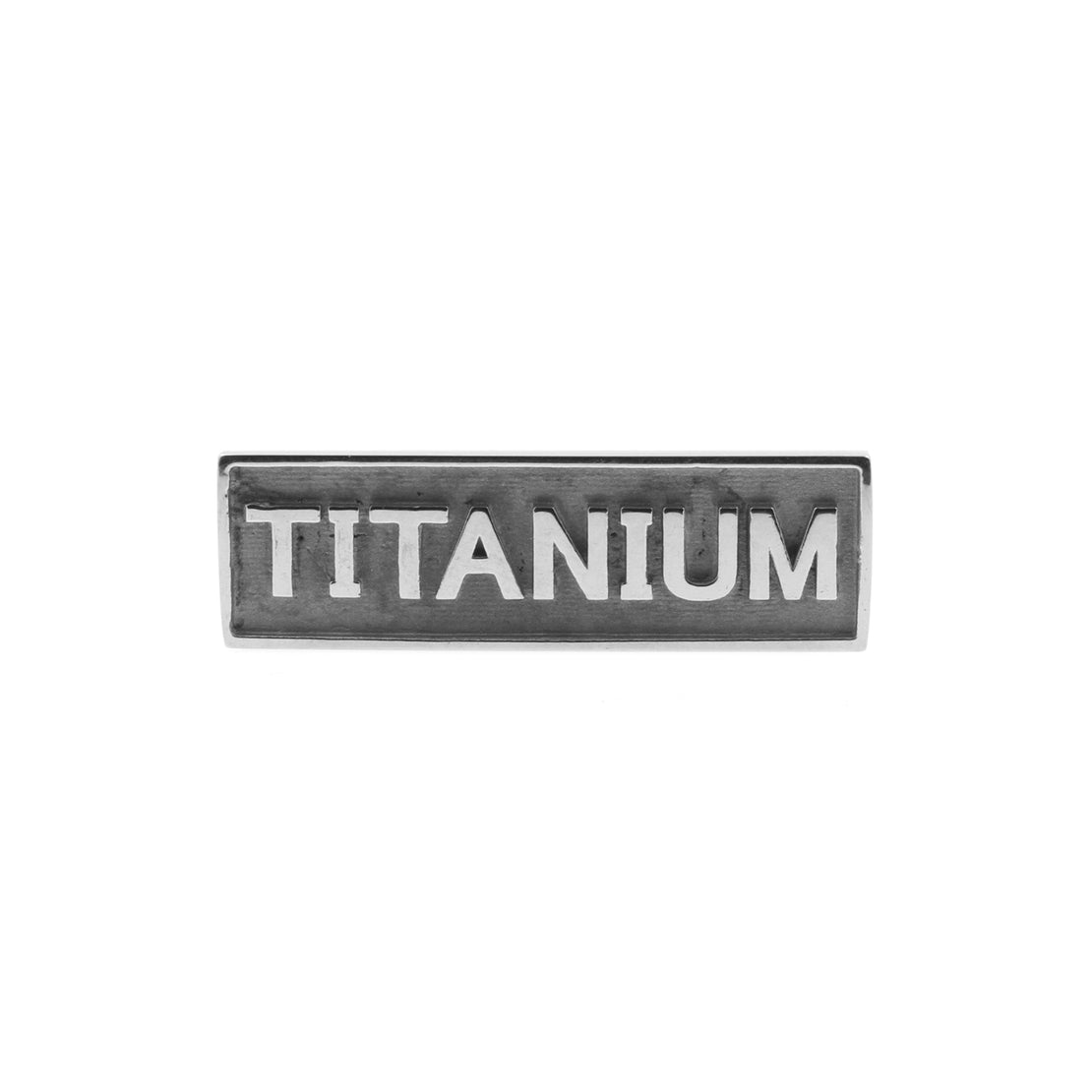 Surgical Steel Block Display Tag Titanium Jewelry